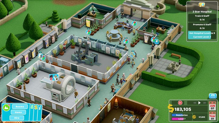 Concevez vos hôpitaux et soignez les maladies inhabituelles dans l'hôpital Two Point sur Xbox One