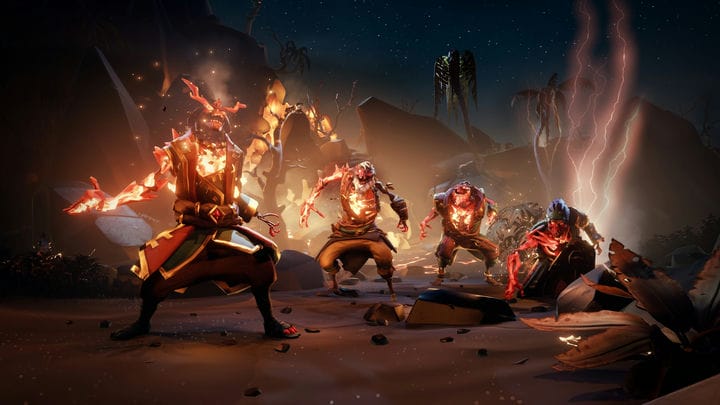 Ashen Lords Land on the Sea of Thieves im kostenlosen Ashen Winds Update im Juli