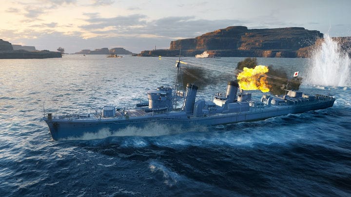 Lahing avamerel mängus World of Warships: Legends, mis on nüüd saadaval Xbox One'is
